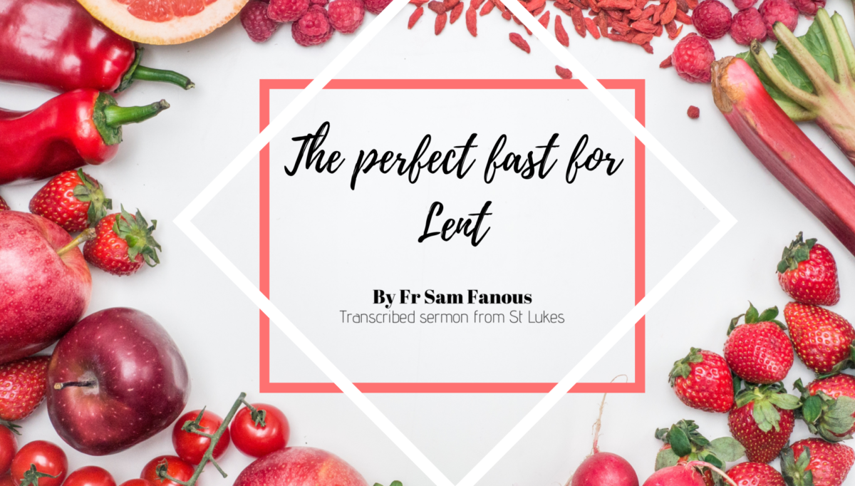 The Perfect Fast for Lent