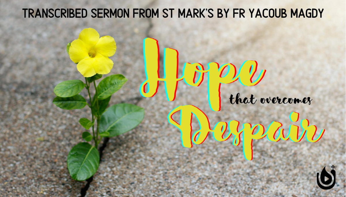 Hope that Overcomes Despair